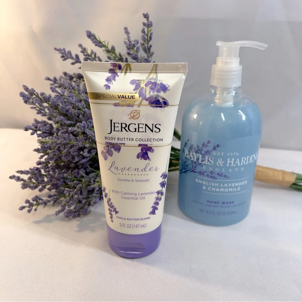 JERGENS BODY BUTTER and BAYLIS & LAVENDER HAND WASH